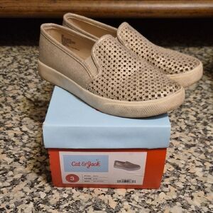 Cat & Jack Children's Tan Slip-On Shoes